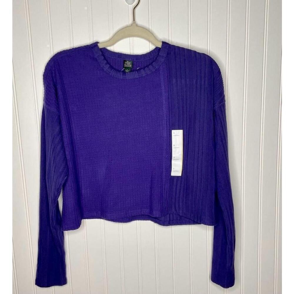 Women's Wild Fable Purple Cropped Long sleeve NWT